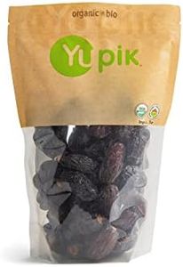 Yupik Organic Medjool Dates with Pits, 2.2 lb, Non-GMO, Gluten-Free, Vegan, Kosher, Dried Fruits, Naturally Sweet, Sulphite-Free, Source of Fiber, Healthy Snacks, Ideal for Baking & Topping