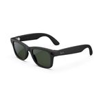 Ray-Ban Meta (Gen 1), Wayfarer, Large Matte Black | Smart AI Glasses for Men, Women, 12MP Ultra-Wide Camera, Open-Ear Speakers for Audio, Video Recording and Bluetooth. Transitions® Graphite Green.
