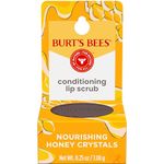 Burts Bees Conditioning Lip Scrub for Women 0.25 oz Scrub, Yellow, Brown