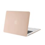 MOSISO Compatible with MacBook Air 13 inch Case Older Version (Models: A1466/A1369, 2010-2017 Release), Protective Plastic Hard Shell Cover Case, Camel