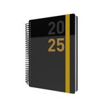 Collins Delta 2025 Planner - A5 Day to a Page Diary (with Appointments) - Yellow - (FP51.45-25) - Daily Planner with Flexible Spiral Bound Cover