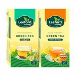 Leeford's Green Tea Aqua Slim Hibiscus Helps for Weight Loss And Lemon With Honey with Refreshing Taste for Better Metabolism and Healthy Life style (25 Bags Each) Pack of 2 Total 50 Bags