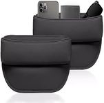 MainPi 2 Packs Car Seat Gap Filler,PU Leather Car Seat Gap Filler Organiser,Car Seat Storage Box,Car Seat organiser Front Gap Filler,Car Accessories for Cellphone,Keys,Cards,Wallets,Sunglasses