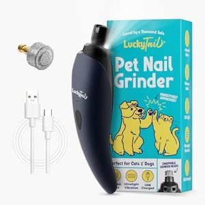 LuckyTail Pet Nail Grinder for Dogs and Cats - Dark Blue