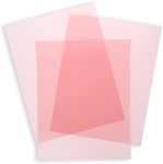 50 Sheets 8.5 x 11 in Vellum Paper - 100GSM Printable Tracing Paper for Invitation, Tracing, Sketching - Blush Pink