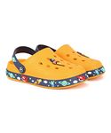 Aqualite Boys Junior Yellow & Navy Blue Clogs Uk 8