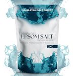 2kg Pure, Epsom Salts, Magnesium Sulphate, Vegan, Non-GMO, Widely Used to Help Relax Aching and Tired Muscles After Sports and Exercise, Easy to Use