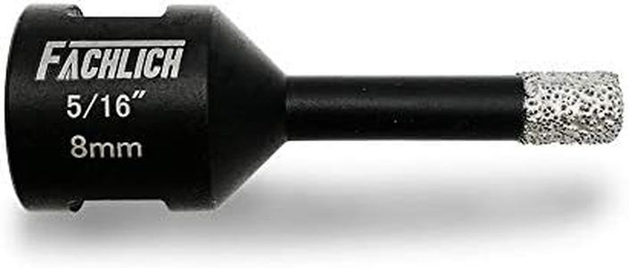 FACHLICH 5/16 Inch Diamond Hole Saw Vacuum Brazed Drill Core Bits for Tile Porcelian Marble Granite Brick