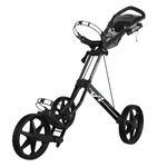 Sun Mountain Golf Speed Cart V1R 3 Wheel Pursh Cart - Black Gunmetal