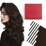 Moresoo Hair Extensions Tape in Human Hair Dark Brown 18 Inch Hair Extensions for Women Tape in Extensions Human Hair Dark Brown Tape Hair Extensions Seamless Human Hair #4 20pcs 50g