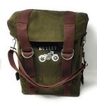 TRP TRADERS® Pannier Style Canvas Saddle Bag for Royal Enfeild Bikes (Classic, Standard. Thunderbird) (DARK GREEN 1 Pc)