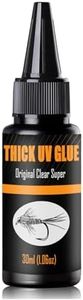 EUPHENG UV Clear Glue Thick Formula for Fly Tying, Fast Curing, Tack-Free, Crystal Clear, Eco-Friendly, Ideal for Fly Heads, Bodies, Wings & Knot Protection