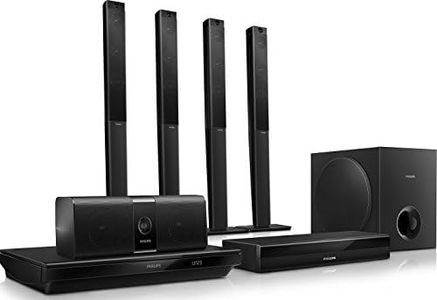Philips HTB5580 Home Cinéma Blu-Ray 3D avec Wifi, Bluetooth, NFC, enceintes arrières sans fil, 1000W, Noir