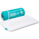 BLISSBURY 2.2 Inch Super Thin Pillow for Sleeping | Premium Memory Foam Flat Pillow for Stomach Sleeper | for Back & Stomach Sleeper | Certified Foam for Neck and Back Support | Removable Pillow Case…