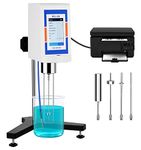 Saladulce Digital Rotary Viscometer 10-2,000,000mPa.S Lab Viscometer with Data Output and Printing, Viscosity Meter Tester with Temperature Probe, Timing Accuracy ±2% 100-240V