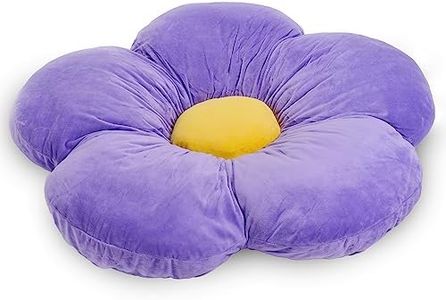 (Medium 50cm Diameter, Purple) - 50cm Medium Purple Daisy Flower Pillow, Cushion Pillow, Girls Room & Baby Nursery Decorative Throw Pillow, Kids Room Decorative Plush Pillow. in U.S)