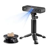 Revopoint MINI 3D Scanner for 3D Printing with Dual Axis Turntable, up to 0.02 mm High Precision 10 Fps Scan Speed Handheld 3D Scanner, Full Color 3D Scan and Industrial Blue Light - Plus