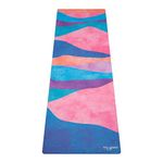 YOGA DESIGN LAB | The Combo Yoga Mat | 2-in-1 Mat+Towel, Eco-Friendly, Studio Quality | with Carrying Strap (Mexicana, 3.5mm)