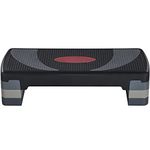 Yaheetech Exercise Stepper Aerobic Step Platform 3 Levels Gym Step Height Adjustable Fitness Step Board for Home/Gym Workout Equipment, Gray