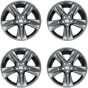 19x7.5 Aluminum Alloy Wheel Rim Compatible with Toyota Highlander 2014-2019, OE Style Factory Replacement Wheel, 5x114.3, Offset 30mm, Center Bore 60.1mm, Light Gray, 4 Pack