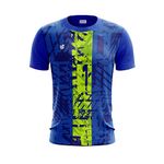 Inkholic Men's Round Neck Football Jersey Multicolored INK1900 (X-Large, ROYAL BLUE)