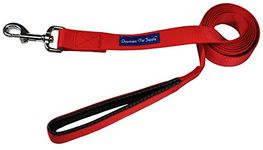 Downtown Pet Supply Strong Durable Dog Leash Lead - Red 6' Foot (L) x 1" Inch (W)