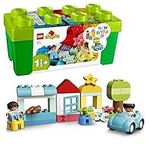 LEGO 10913 DUPLO Classic Brick Box Building Set with Storage, Toy Car, Number Bricks and More, Learning Toys for Toddlers, Boys & Girls 1.5 Years Old