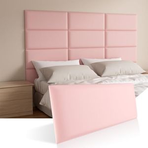 Greymond Headboards Wall Panel for Full, Queen and King, Self-Adhesive 3D Wall Panels, Upholstered Wall Panel for Bedroom/Living Room (12 Pieces 9.84 in x 23.6 in)