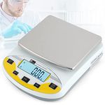 CGOLDENWALL Lab Digital Scales 0.01g Precision Analytical Electronic Balance Jewelry Scales Kitchen Weighing Scale Calibrated & Ready to Read (5000g,0.01g)