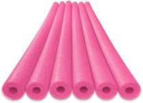 Oodles of Noodles Deluxe Foam Pool Swim Noodles - 6 Pack Pink