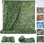 Sposuit Camo Net Camouflage Netting 10 x 20ft - Burlap Camouflage Nets Military Surplus - Hunting Blind for Deer Stand, Party Supplies Decorations