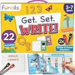 Funcils Learn to Write for Kids - Educational Toys & Games, Preschool & Kindergarten Learning Activities, Writing Practice Book, Birthday Gifts for Girls and Boys for Ages 3, 4, 5, 6 Year Old