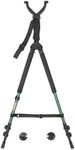 HUNTPAL Hunting Bipod Stand Shooting Stick Gun Rifle Shooting Rest, Matt Aluminum 27"-69" Shooting Tripod with 360° Rotating V Yoke Head, Foam Hand Grips and Versatile Feet