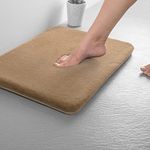 SPREAD SPAIN Memory Foam Igloo Rectangular Floormat, Soft Velvet Bath Mats, Non-Slip Bath Rugs, Easier To Dry For Bathroom Floor Rugs, Machine Washable (40X60 Cm, Corn Stalk)