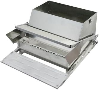 Garvee Automatic Chicken Treadle Feeder, 25 LB Galvanized Steel Poultry Feeder, Rat & Rodent Proof, Outdoor Use, Grandpas Treadle Chicken Feeder Kit, No Waste, 10 Chickens for 11 Days