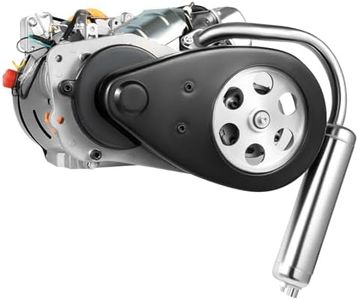 100CC 4-Stroke Bicycle Engine Kit, 3.5HP Bicycle Gasoline Engine Motor, 3600RPM High Speed Motorized Bicycle Kit with 50KM/H Max Speed, Single Cylinder Air-Cooling Bike Engine Kit for Mountain Bike