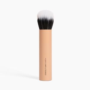 + Lux Unfiltered Blending Face Brush, Makeup Tool for Applying, Contouring & Blending Bronzer, Blush & Other Makeup, Can be Used for Buffing & Stiffiling, Vegan + Cruelty Free Synthetic Bristles