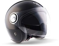 SOXON SP-888 Motorbike Helmet Scooter Helmet ECE Sun Visor Quick Release SlimShell Bag XS (53-54 cm) Sir Night