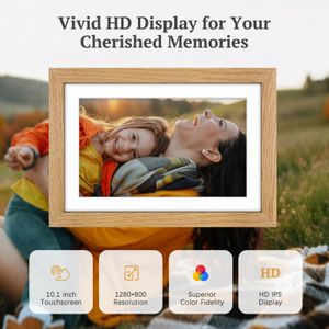 Frameo 10.1" Digital Photo Frame – WiFi, Touchscreen Display