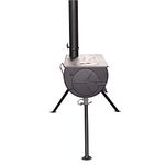 DWD Wood Burning Portable Stove with 3 Litre Water Heater and Carry Bag