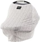 Milk Snob Original 5-in-1 Cover - Added Privacy for Breastfeeding, Baby Car Seat, Carrier, Stroller, High Chair, Shopping Cart, Lounger Canopy - Newborn Essentials, Nursing Top, Herringbone