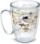 Tervis Made in USA Double Walled Guy Harvey Insulated Tumbler Cup Keeps Drinks Cold & Hot, 16oz Mug - No Lid, Charts