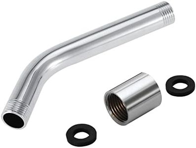 Shower Arm, Stainless Steel Handheld Shower Extension Arm, Wall Mounted Shower Head Extension Arm Replacement Universal Showering Components Straight for Bathroom Accessory