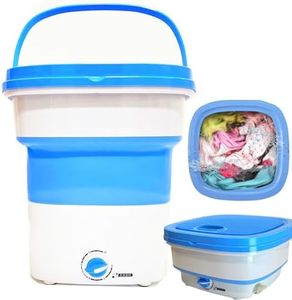Portable Washing Machine Mini Washer Lightweight Collapsible Bucket - Perfect for Camping, Travelling, Apartment