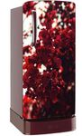 Ainan Decor Red Flowers Fridge Sticker (Single Door 60x120 cm)