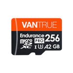 Vantrue 256GB microSDXC Card, USH-I U3 Memory Card with Adapter Meet 4k UHD Video Recording Compatible with Dash Cam, Camera, Mobile Phone, Laptop, Tablet, PC