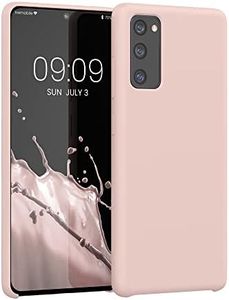 kwmobile Case Compatible with Samsung Galaxy S20 FE Case - TPU Silicone Phone Cover with Soft Finish - Antique Pink Matte