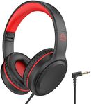 UKELALA Wired Headphones for kids Stereo Folding over ear headphones with 4.9 ft NO-Tangle cord for girls boys toddler childrens adults On Ear headphones compatible with PC phone computer ipad for airplane travel school
