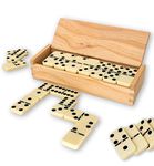 Traditional Dominoes Set | Luxury Dominos in Wooden Case For Kids & Adults Board Games