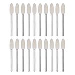 sourcing map 20pcs Wool Felt Mounted Mandrel Points 5mm Head 1/10 Inch Shank Conical Polishing Bits Burrs Felt Polishing Buffing Wheel for Rotary Tool